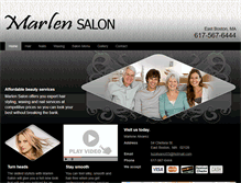 Tablet Screenshot of marlenssalon.com